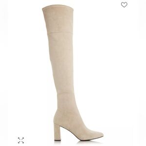 Jeffrey Campbell Beige Over the Knee Boots